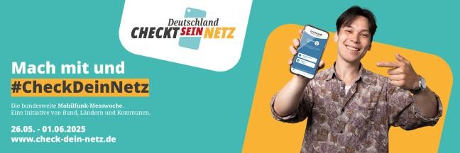 Werbebanner für die Mobilfunk-Messwoche